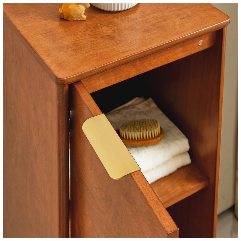 Modern Bathroom Floor Cabinet with Adjustable Shelves