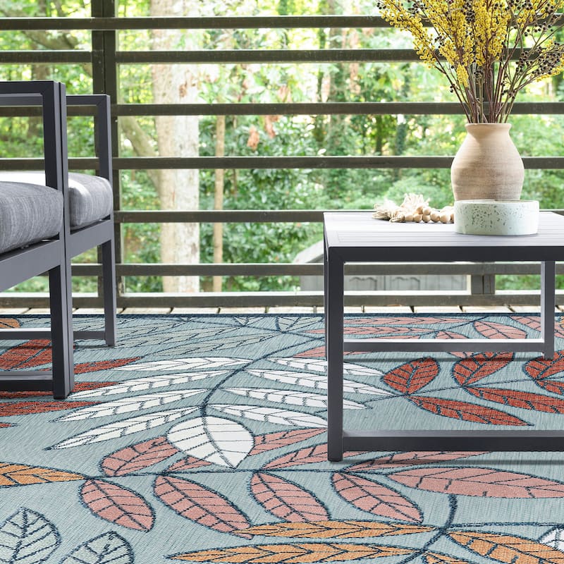 Tropicana Tropical Floral Indoor/Outdoor Area Rug