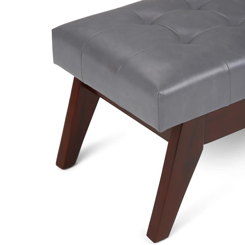 WYNDENHALL Tierney 40 inch Wide Mid Century Modern Rectangle Ottoman Bench