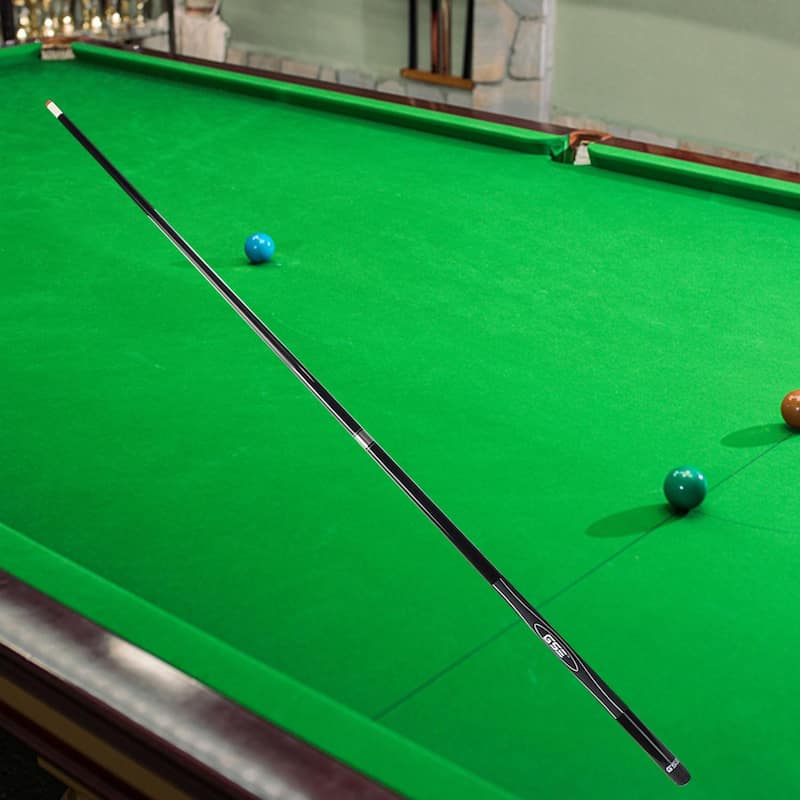 GSE™ 58" 2-Piece Fiberglass Graphite Composite Billiard Pool Cue Stick for Men/Women. Great for House or Commercial Use - Black