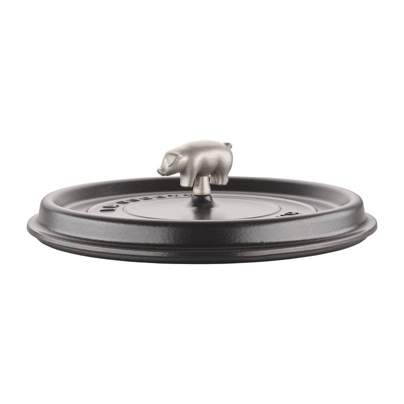 STAUB Cast Iron 6-qt Cochon Shallow Wide Round Cocotte