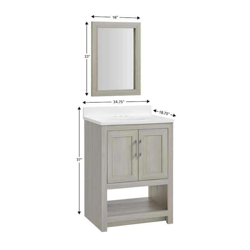 Blakely Vanity and Countertop with Mirror