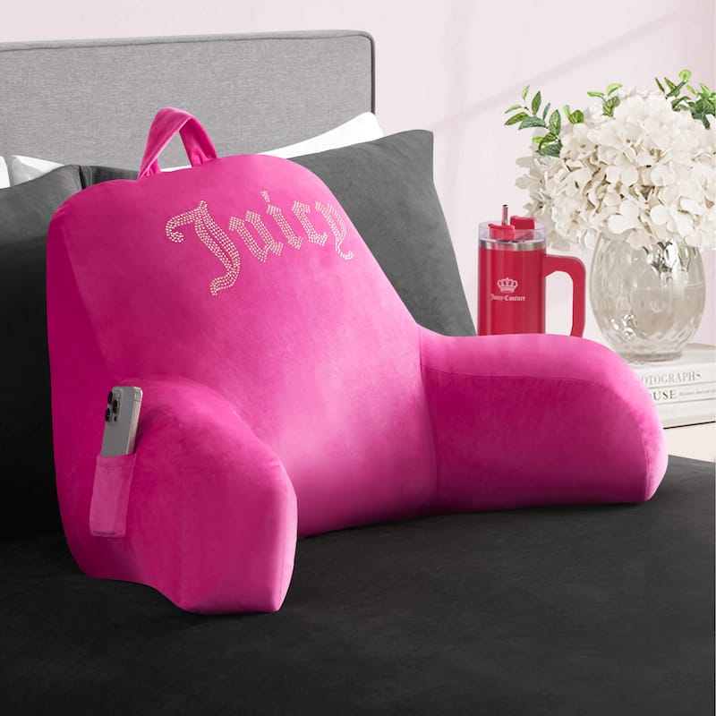 Juicy Couture Backrest Pillows - Pink Peacock - 30" x 17" x17"