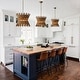 preview thumbnail 4 of 15, 16" Retro Brass Wood Hourglass 4-Light Chandelier Geometric Metal Adjustable Pendant Light for Foyer