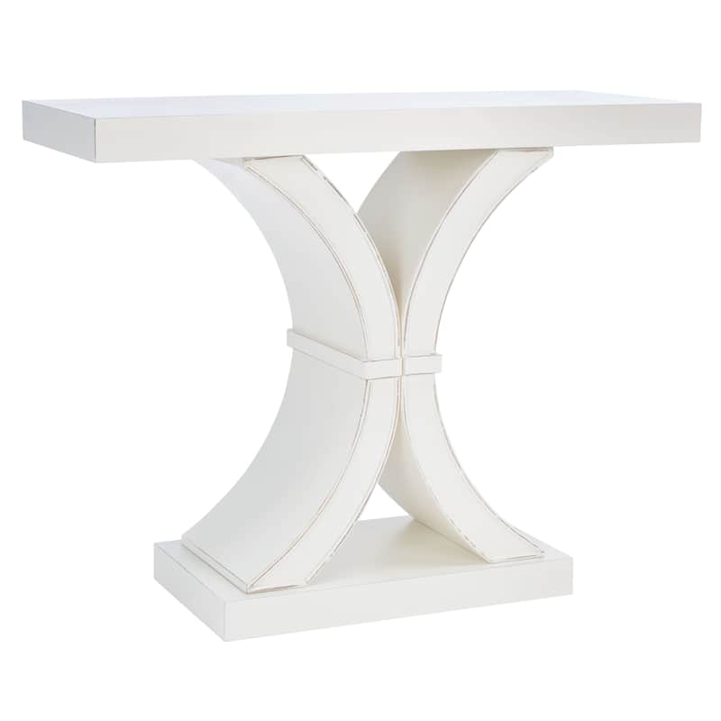 Distressed Hedwig Black SAFAVIEH Dryden Console. - 40" W x 16" D x 32" H - 40Wx16Dx32H