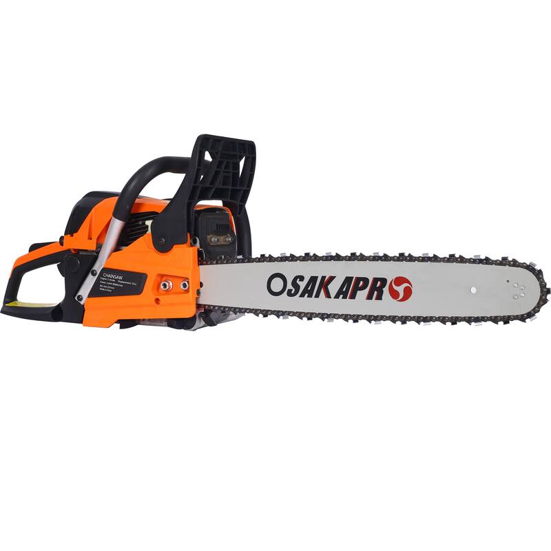 Chainsaw gas 20inch ,58cc Gasoline Chain Saw for Trees ,Wood Cutting 2-cycle EPA Compliant - Orange
