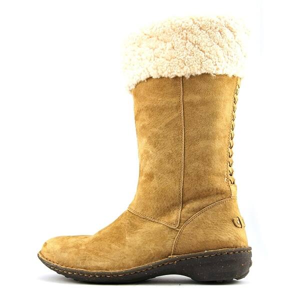 Shop Ugg Australia Karyn Women Round Toe Leather Tan Winter Boot