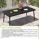 preview thumbnail 48 of 67, Pellebant Patio Dining Table Rectangular Aluminum Outdoor Table