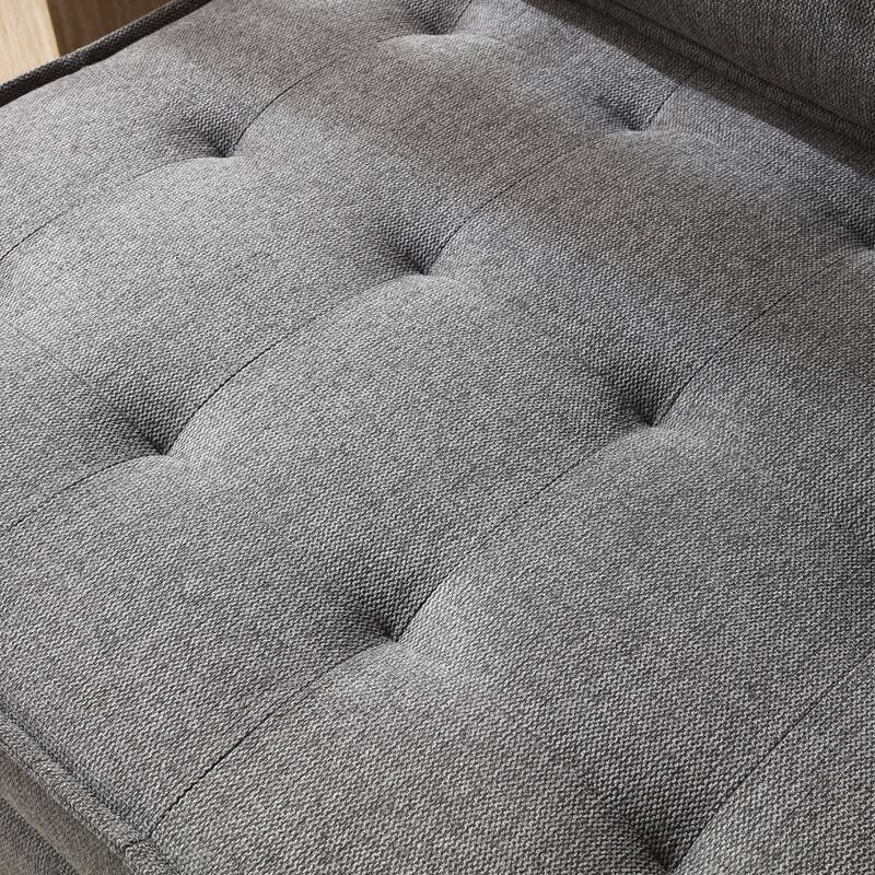 Multipurpose Linen Fabric Ottoman Lazy Sofa Pulling Out Sofa Bed