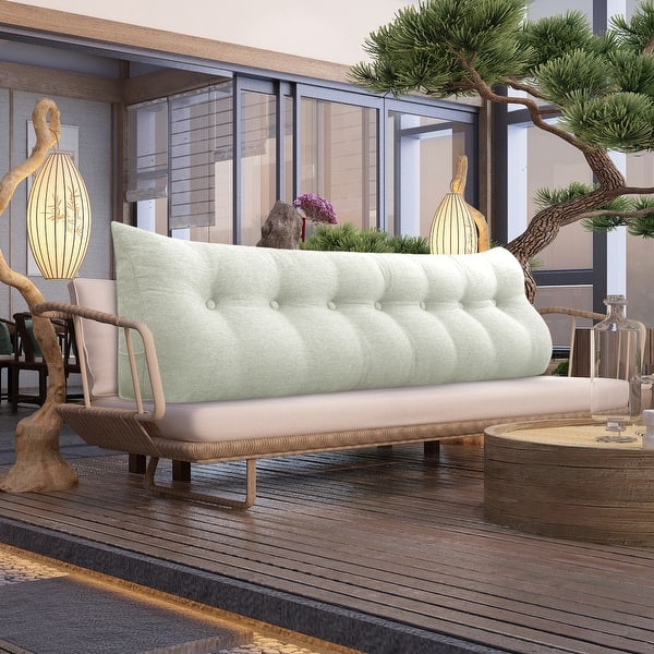 WOWMAX Bed Rest Wedge Reading Pillow Headboard Back Support Cushion