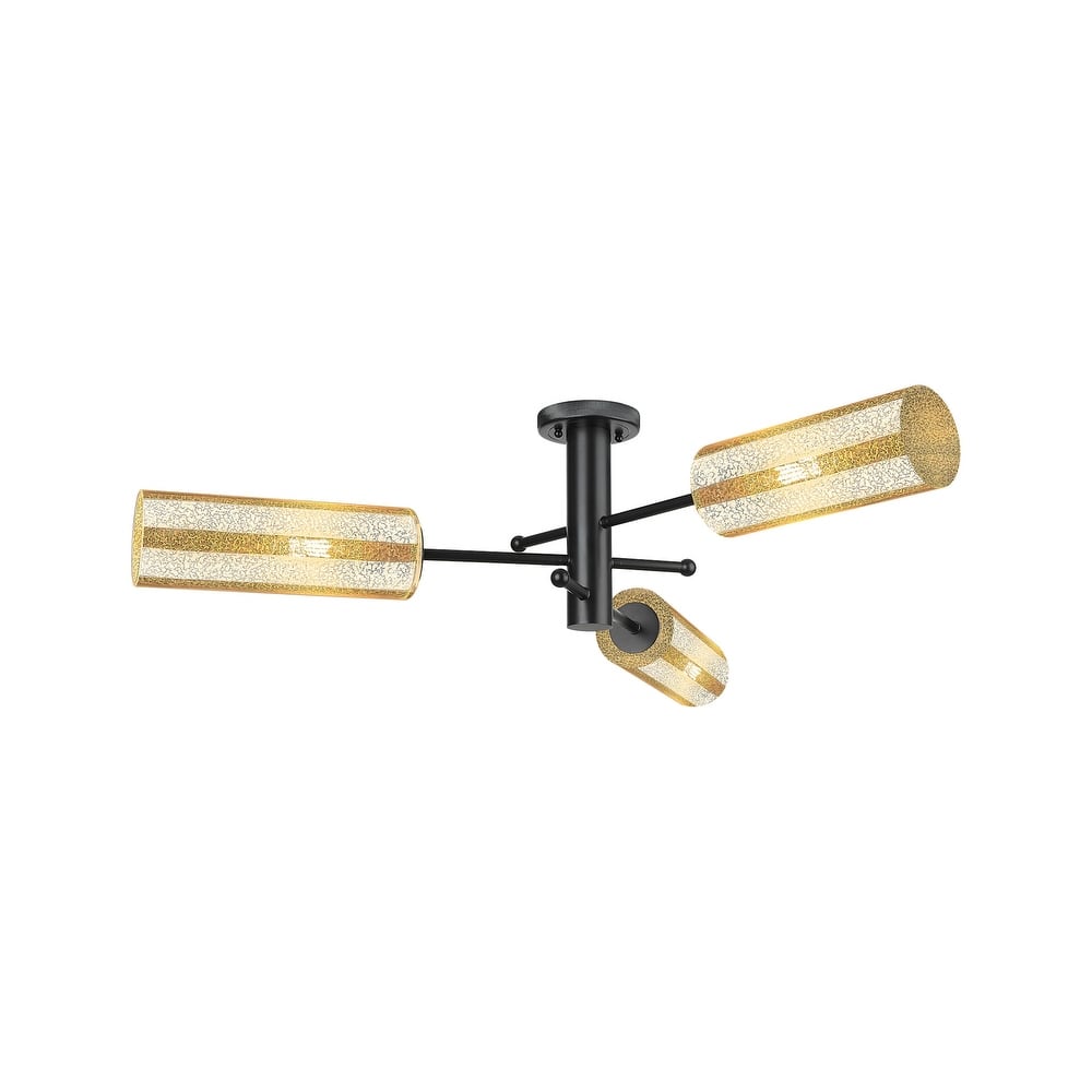 Innovations Lighting 434-3F-11-40 Crown Point Semi-Flush Crown Point 3