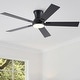 preview thumbnail 52 of 69, YUHAO Kaleido 52 in. Indoor Matte Black 3-Colors Integrated LED 6-Speeds Ceiling Fans with Dual-Finish Blades and Remote Control