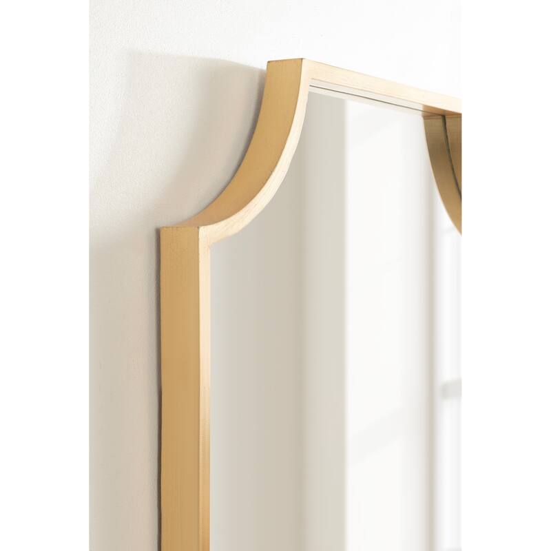Kate and Laurel Travis Scalloped Arch Framed Wall Mirror