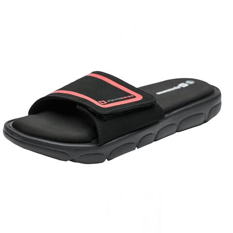 Alpine Swiss Gabe Memory Foam Slide Sandals Comfort Athletic Slide