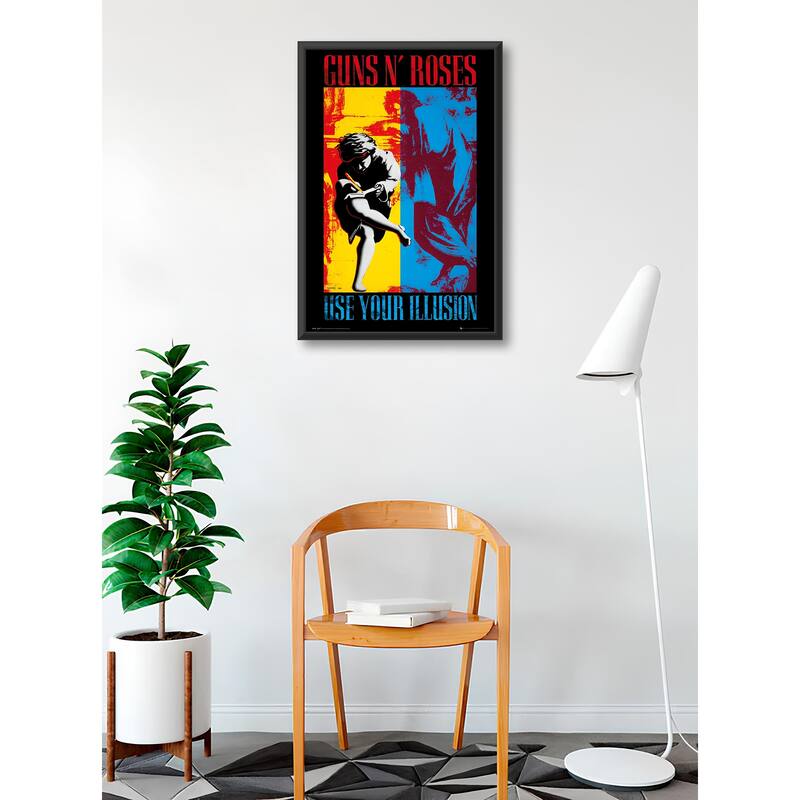 Guns n Roses - Use Your Illusion Framed Art Poster - 24 x 36 Inch