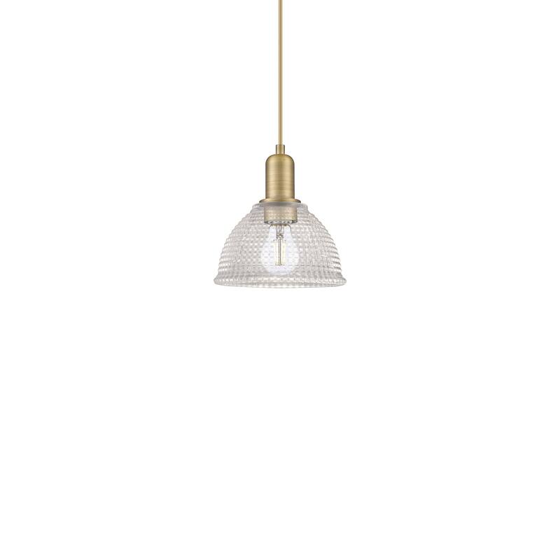 Innovations Lighting 716-1P-9-8 Arietta Pendant Arietta 8" Wide Mini - Brushed Brass / Clear