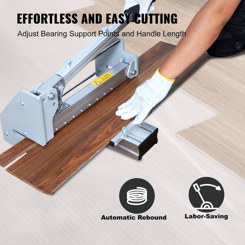 Floor Cutter 13 inch, Cuts Vinyl Plank, Laminate, Engineered Hardwood, Siding, 0.47in Cutting Depth Effortless And Easy Cutting