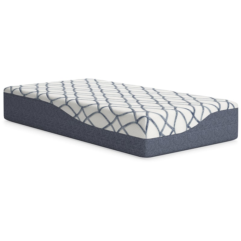 Signature Design by Ashley 12 Inch Chime Elite 2.0 White/Blue Mattress