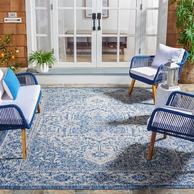 SAFAVIEH Courtyard Mari Indoor/ Outdoor Waterproof Patio Backyard Rug