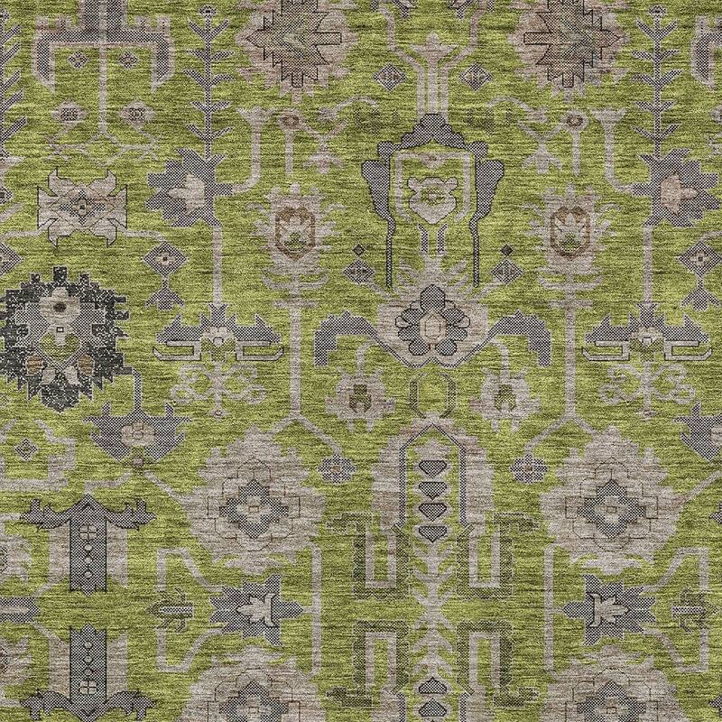HomeRoots Oriental Traditional Rectangle Outdoor Rug