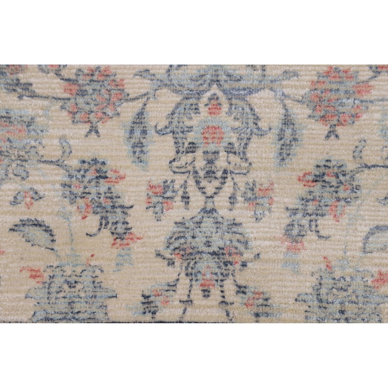 Floral Abstract Oriental Area Rug Hand-Knotted Wool Carpet - 5'3"x 7'6"