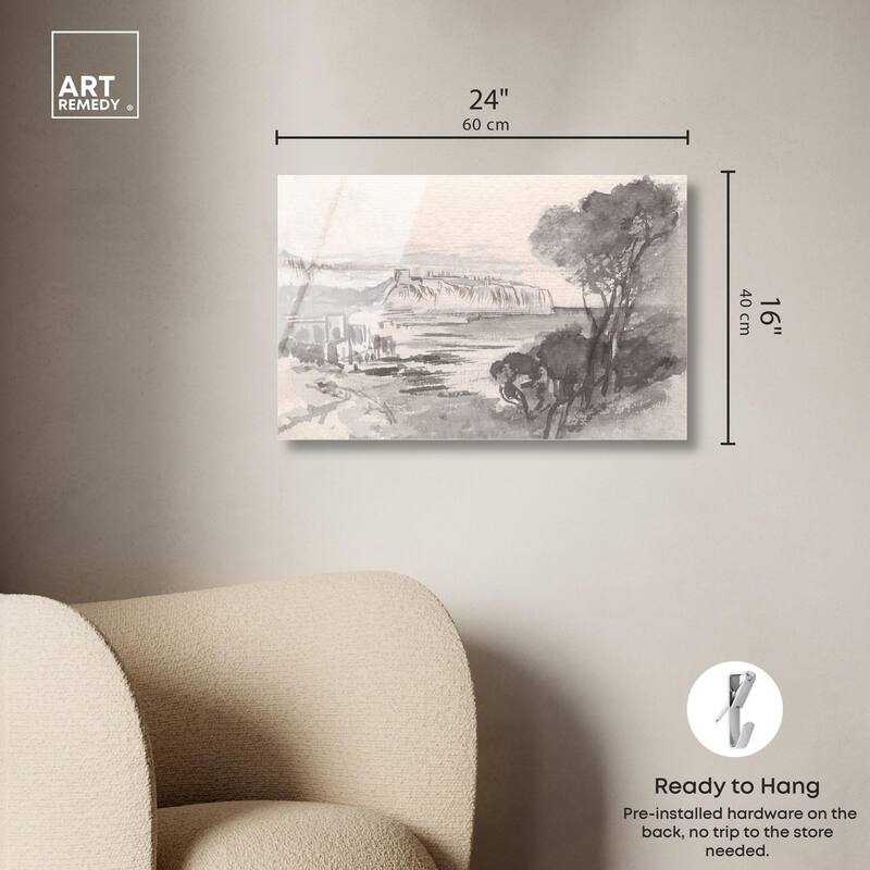 View across a Monaco Acrylic by Art Remedy, Ready to Hang