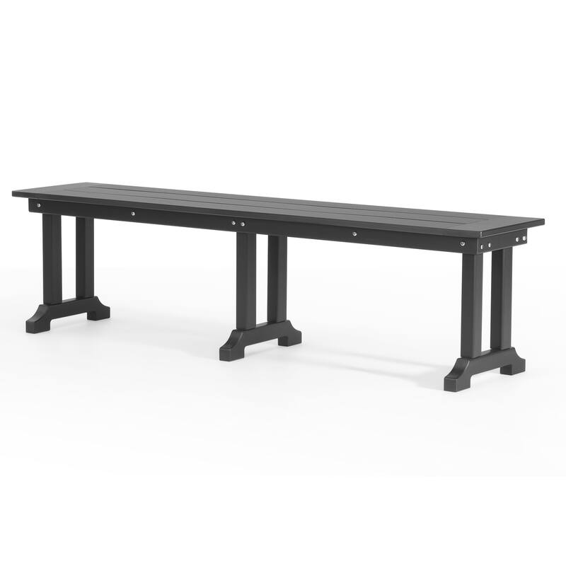 Laguna Hdpe All Weather Outdoor Patio 65" Bench