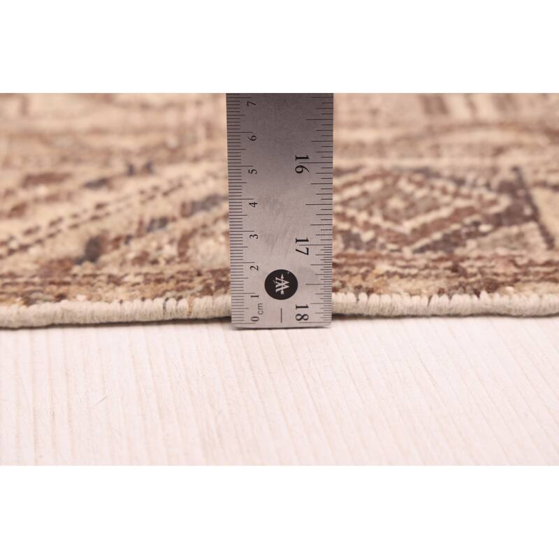 ECARPETGALLERY Hand-knotted Antalya Vintage Tan Wool Rug - 3'3 x 9'2