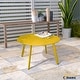 preview thumbnail 17 of 33, Clihome Weather Resistant Round Steel Patio Large Coffee Table