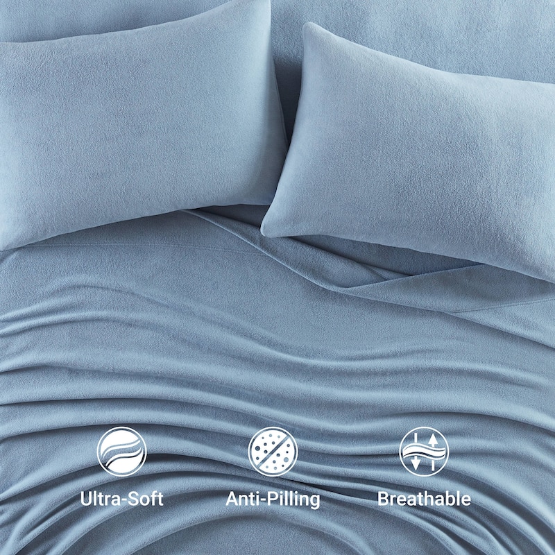 Madison Park Micro Fleece Bed Sheet Set