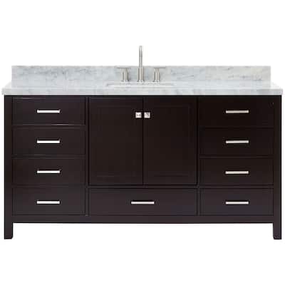 Ariel A067SCWRVO Cambridge 67" Free Standing Single Rectangular Basin