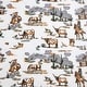 preview thumbnail 8 of 6, Paseo Road Ranch Life 200TC Cotton Western Rustic Cowboy Animal Toile 4 Piece Sheet Set