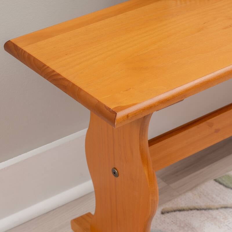 Copper Grove Riki Honey Pine Dining Bench