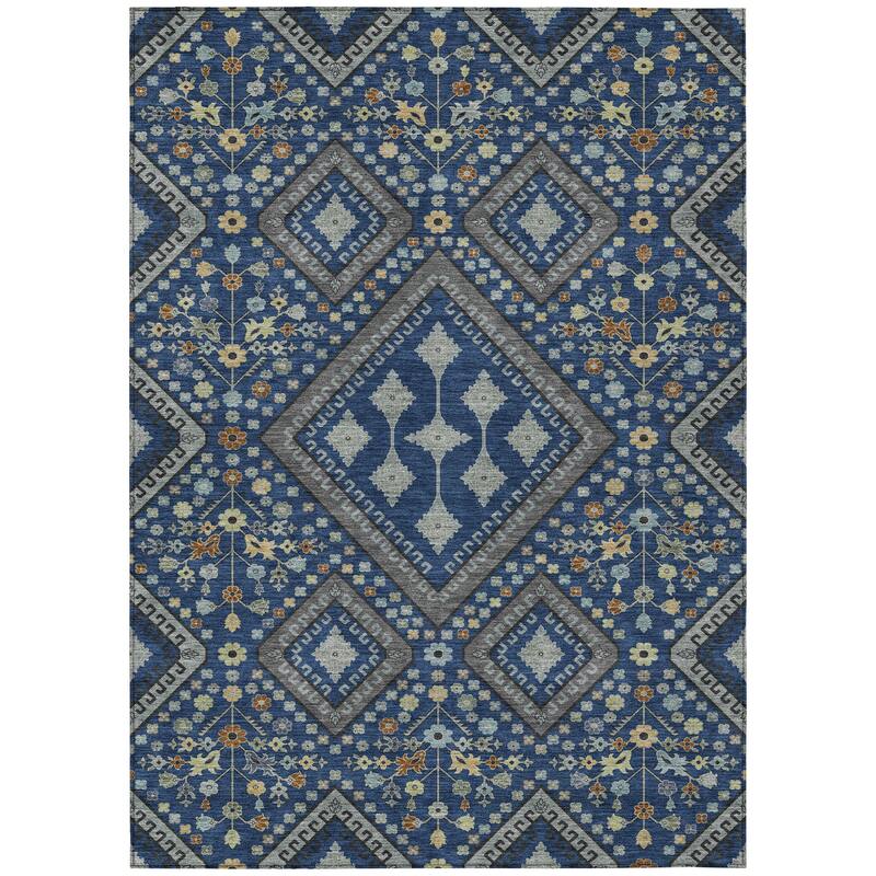 Machine Washable Indoor/ Outdoor Boho Milli Chantille Rug