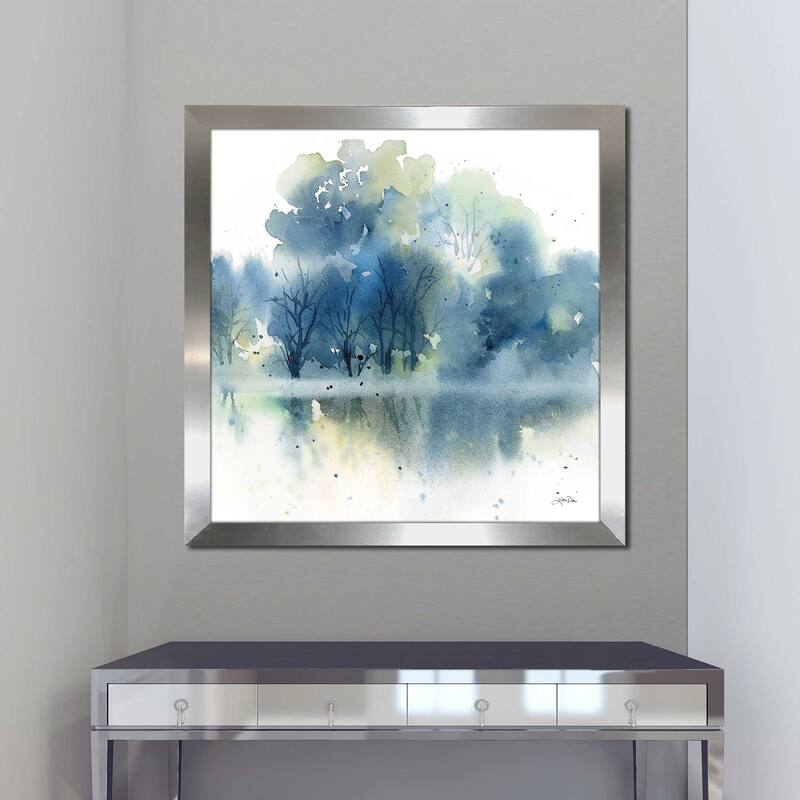 "Blue Pond Reflections" by Katrina Pete Print on Acrylic.