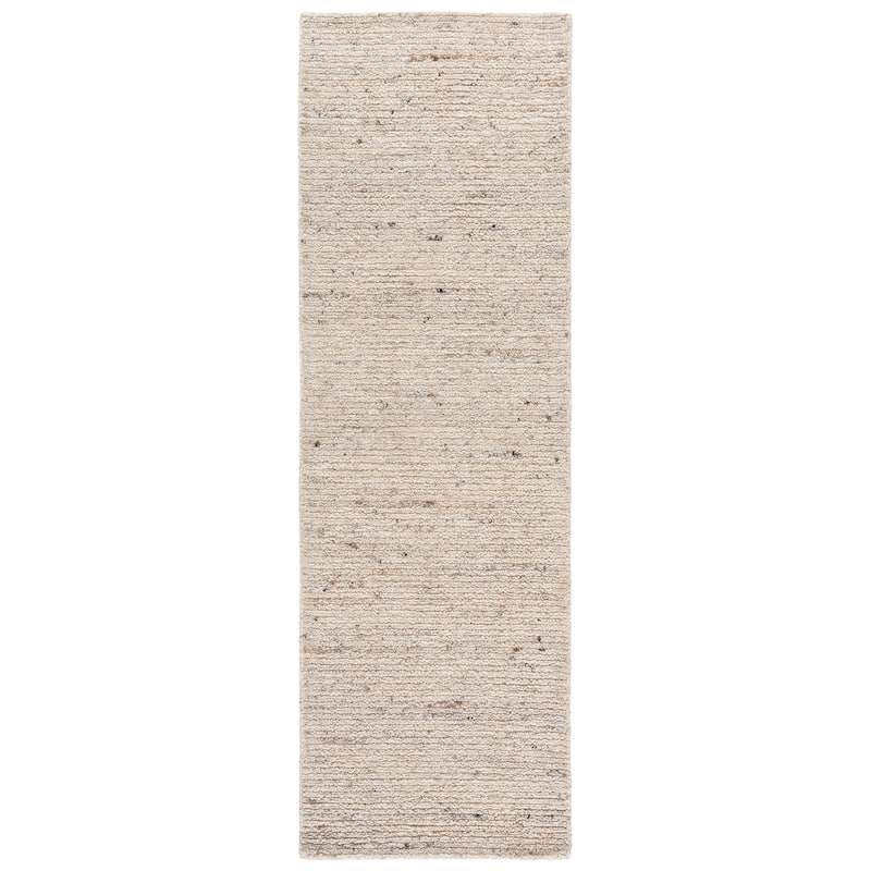 SAFAVIEH Handmade Earthly Treasure Ploumi Traditional Wool Rug - 2'3" x 8' Runner - Light Beige