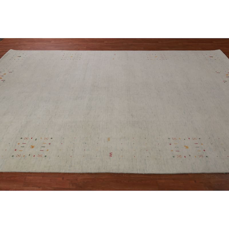Tribal Gabbeh Indian Area Rug Handmade Wool Carpet - 7'5" x 11'7"