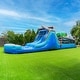 preview thumbnail 2 of 6, XJUMP Commercial Grade 45' Tropical Wet/Dry Obstacle with Dual Lane Slide and Deep Pool Two Pieces Kids and Adults (with Blower)