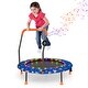preview thumbnail 1 of 8, Gymax 36'' Mini Toddler Trampoline w/ LED Bluetooth Speaker Detachable Blue - Kids