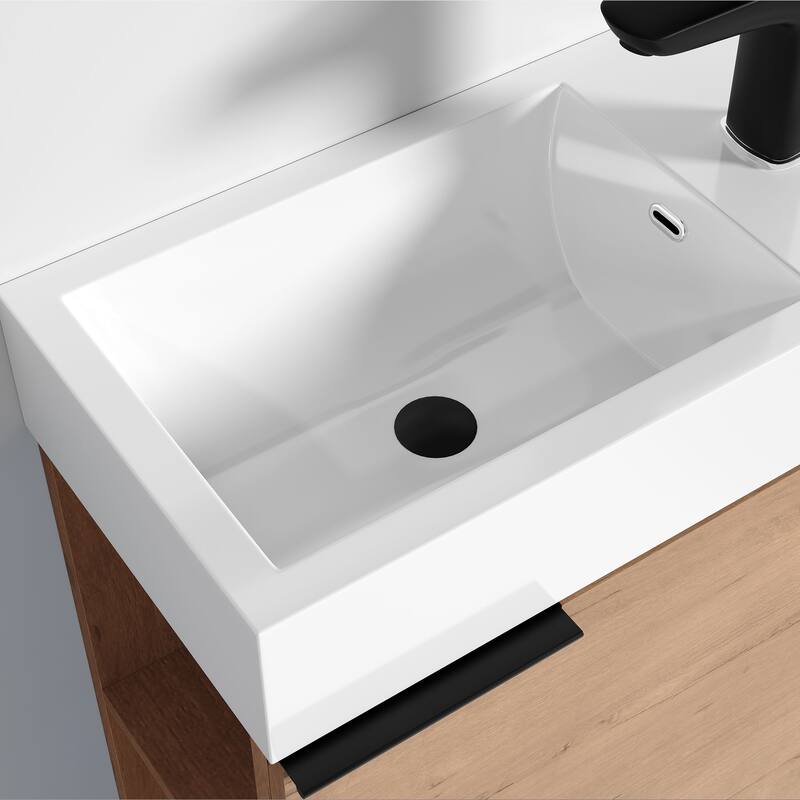 Dowell 18" Series 011 Vanity Set - Oak Natural