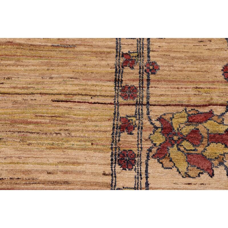 Rustic Ombre Zemeen Gabbeh Hand Knotted Wool Area Rug