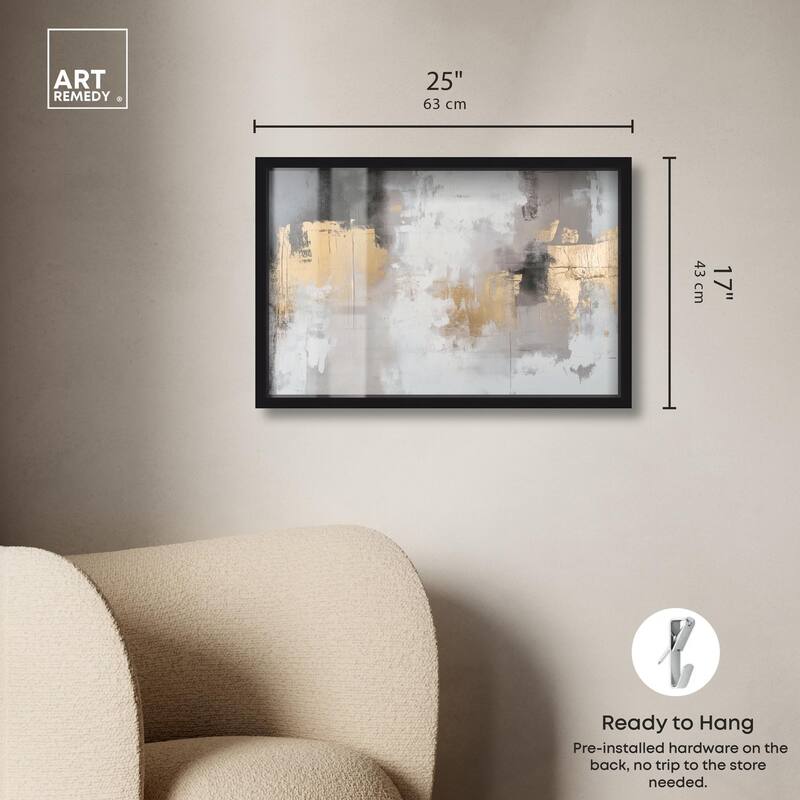 Gilded Gray I Shadowbox by Art Remedy