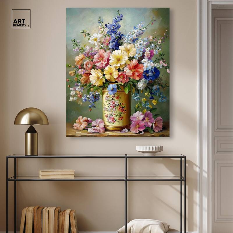 Chromatic Corolla Canvas by Art Remedy, Gallery Wrapped