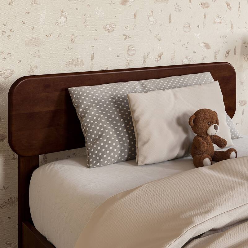 Florence Solid Wood Headboard - Walnut - Twin