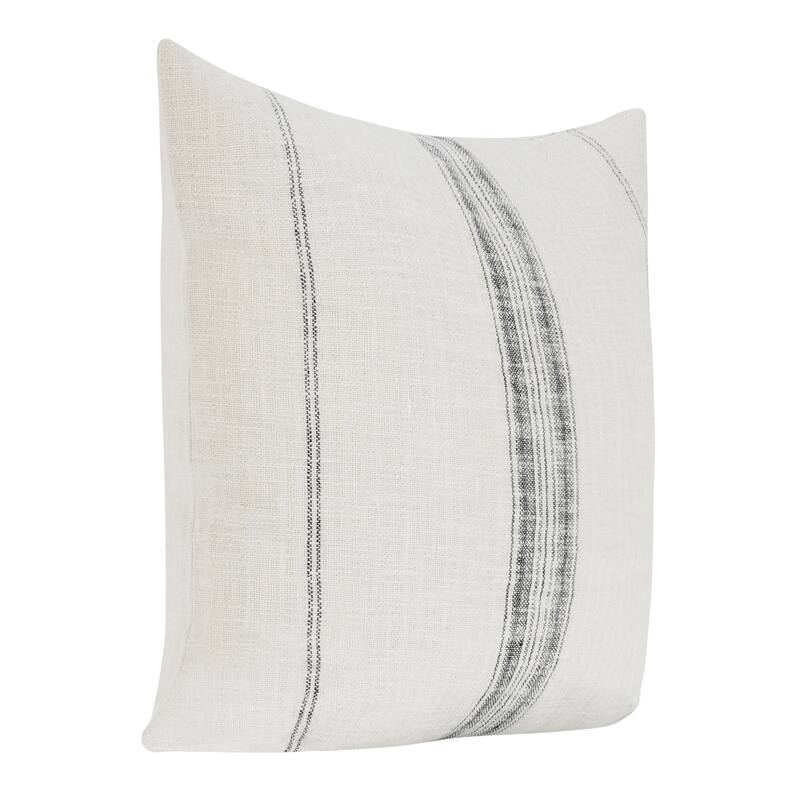 Villa by Classic Home Ria Gray Cotton Throw Pillow