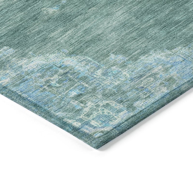 Machine Washable Indoor/ Outdoor Traditional Tabriz Chantille Rug