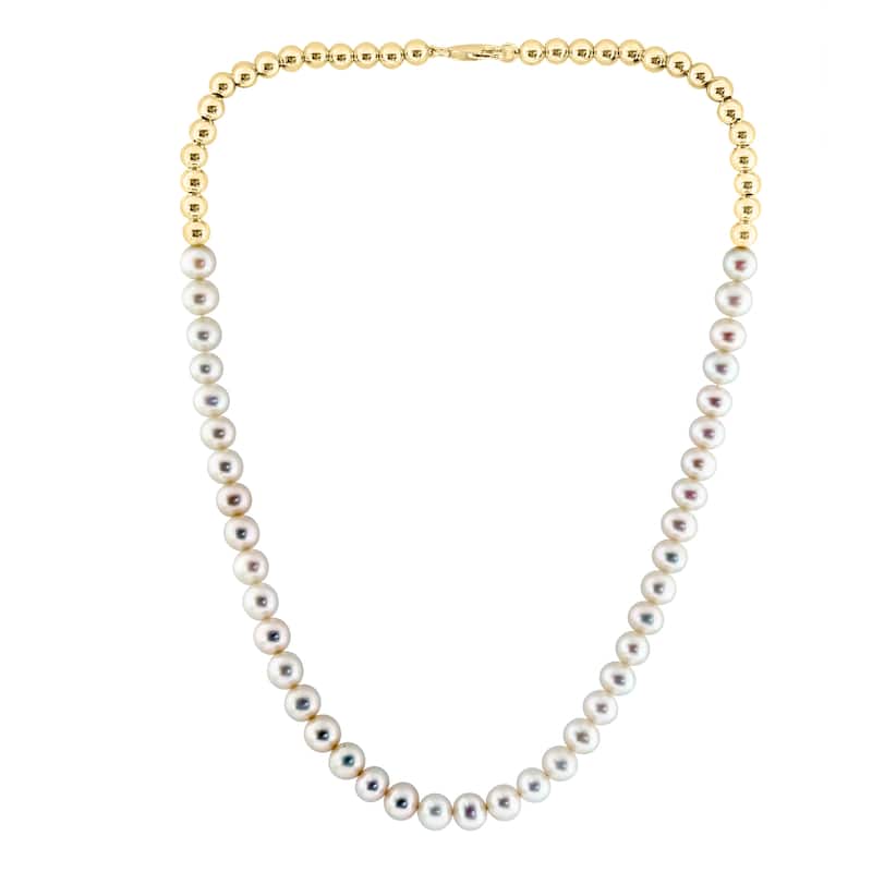 EFFY Gold over Silver Freshwater Pearl Necklace - 18 Inch