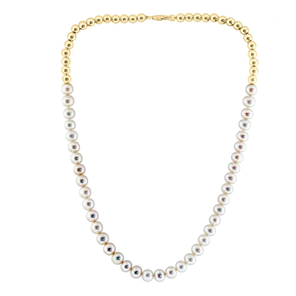 EFFY Gold over Silver Freshwater Pearl Necklace - 18 Inch