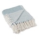 preview thumbnail 75 of 92, DII Woven Decorative Throw Storm Blue