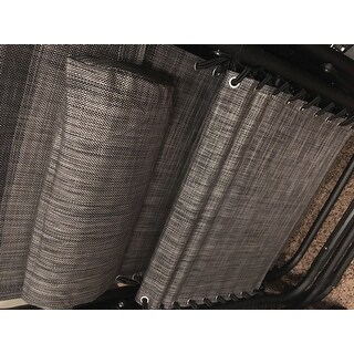 BELLEZE Zero Anti Gravity Reclining Backyard Outdoor Chairs Set of (2) Tray Cup Slot Holder, Gray